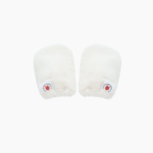 Dye Free Reversible GOTS Certified organic cotton baby mittens for eczema made in USA